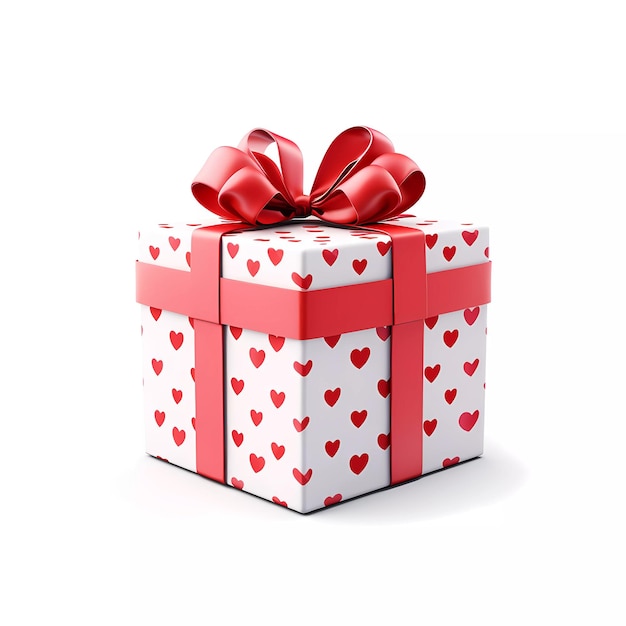 Valentines day colorful gift box