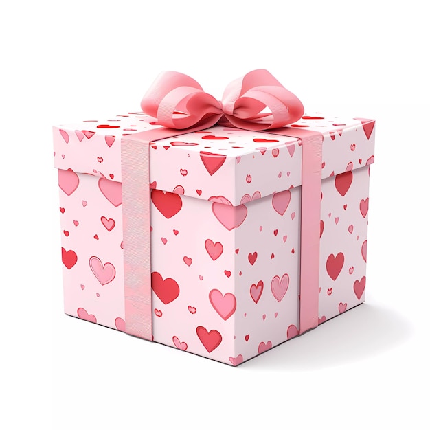 Valentines day colorful gift box