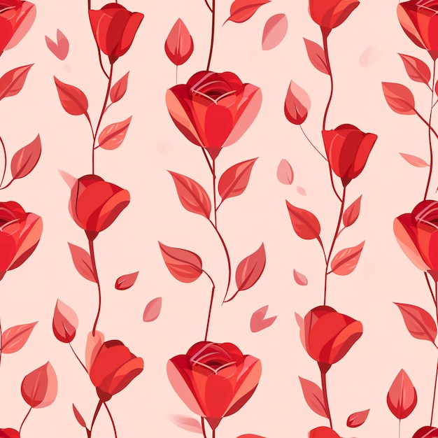 Valentines Day Floral Background