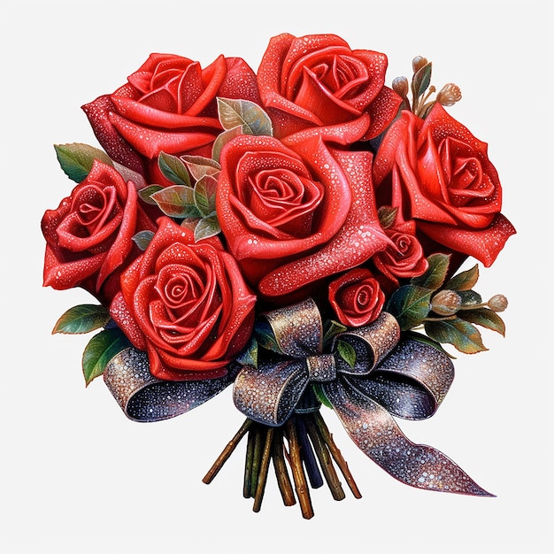 Valentines Day gift romantic Red Rose Bouquets for Celebrations