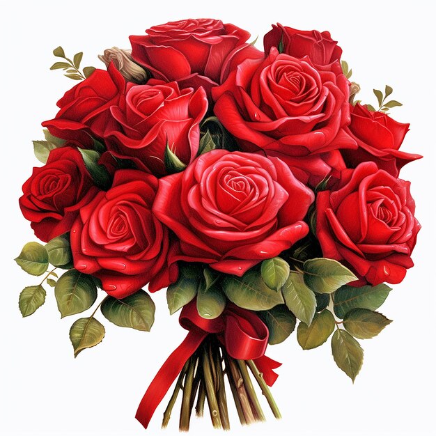 Valentines Day gift romantic Red Rose Bouquets for Celebrations