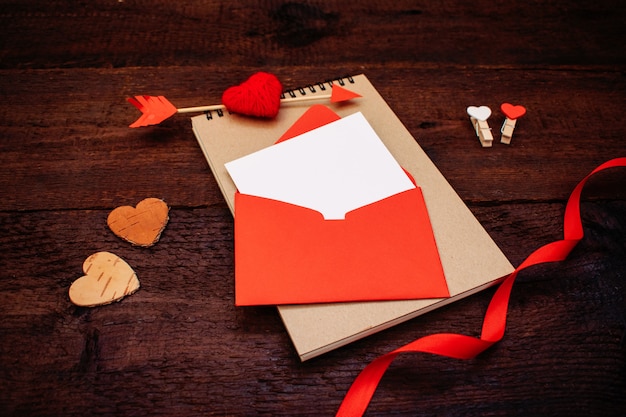 Valentines day greeting card, banner, mockup 