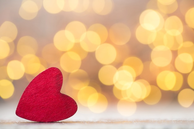 valentines day greeting card. red heart on the gray background.
