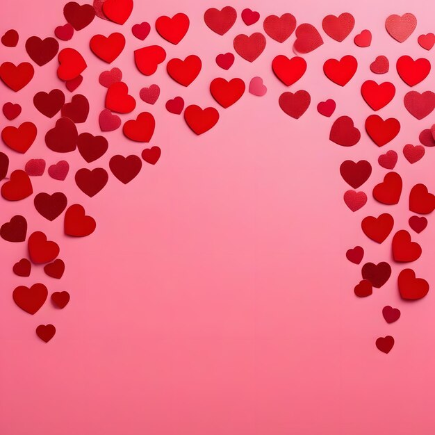 Valentines day heart background design