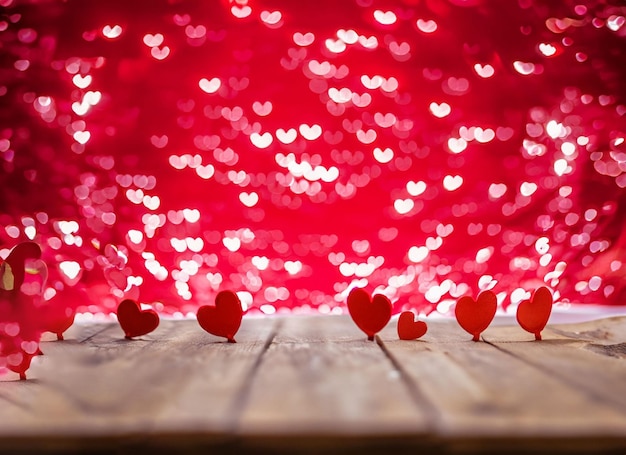 Photo valentines day hearts background