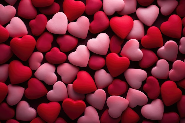 Valentines day hearts background