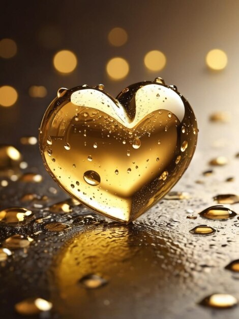 Foto il giorno di valentine amore cuori d'oro