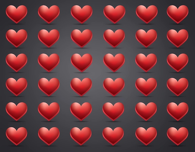 Photo valentines day love hearts
