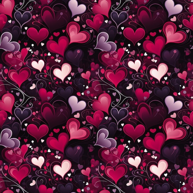 valentines day love Seamless pattern