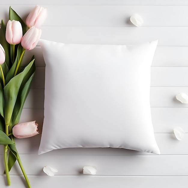 Valentines Day Mockup Pillow Cute Romantic Chair Photo MockUp Pillow Mockup Throw Pillow