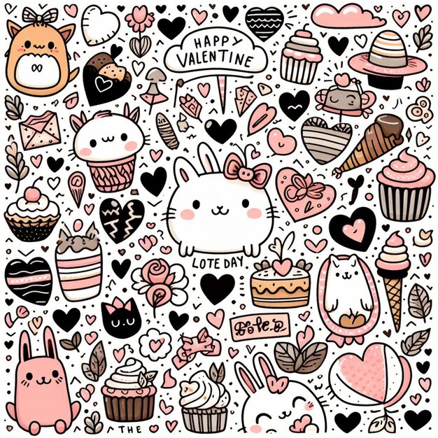 valentines day pattern background