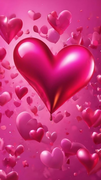 Valentines day pink abstract background