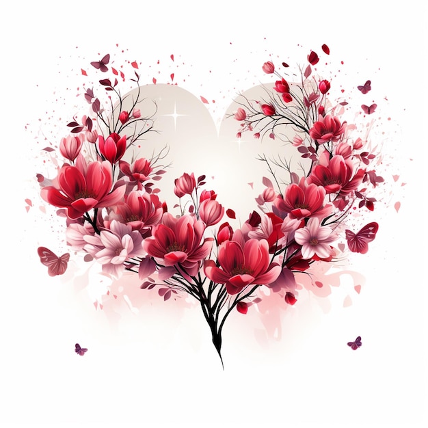 Photo valentines day png white background isolated