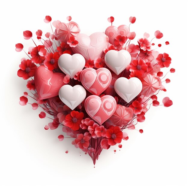 valentines day png white background isolated