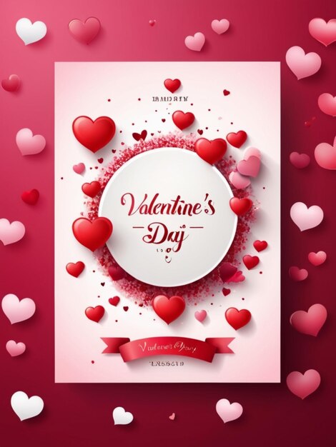 Photo valentines day poster background