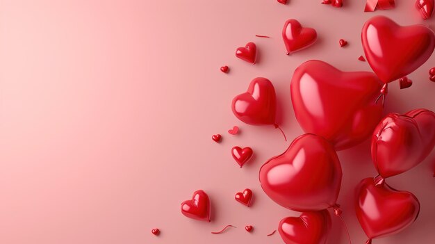 valentines day poster template with large copy space for text