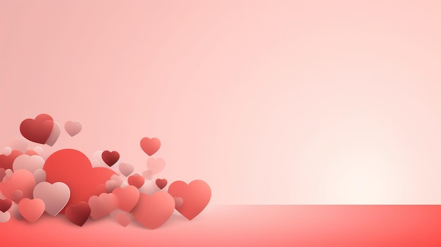 Valentines day red lights background