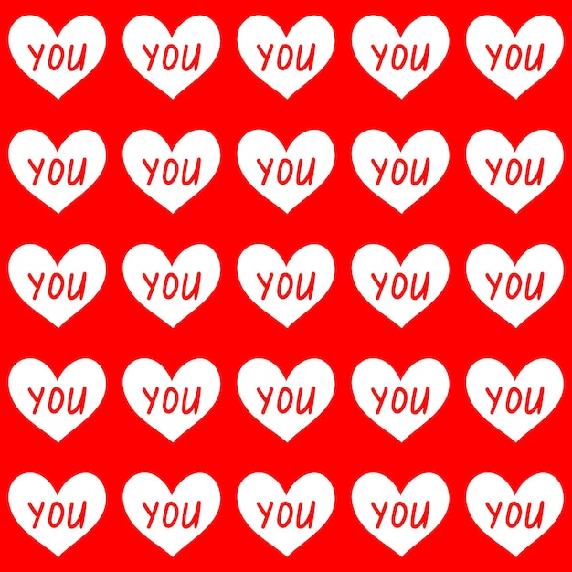 Valentines Day Seamless pattern vector illustration