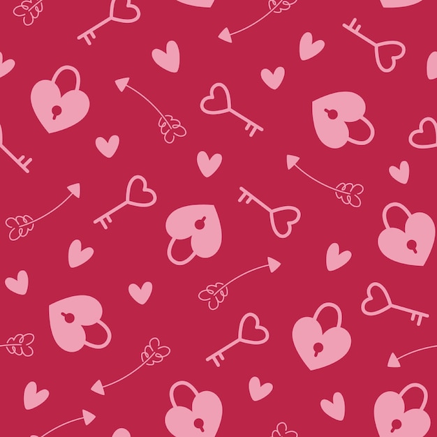 Valentines Day Seamless Pattern