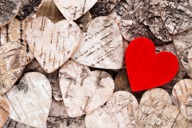 Foto superficie di san valentino con cuori.