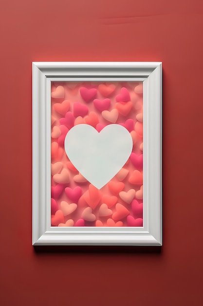 Valentines Day Theme with an empty Frame