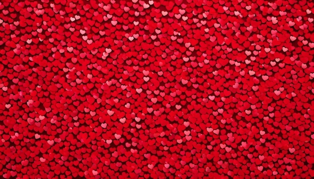 A Valentines Day Treat A Sea of Red Hearts