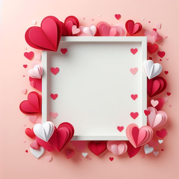 Valentines frame Valentines day