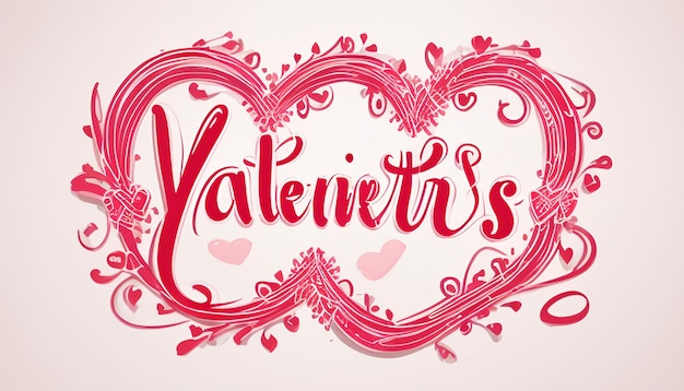 Valentines hand lettering vector