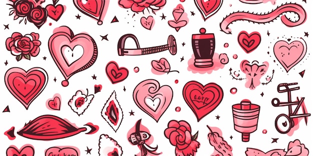 valentines seamless pattern