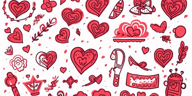 valentines seamless pattern