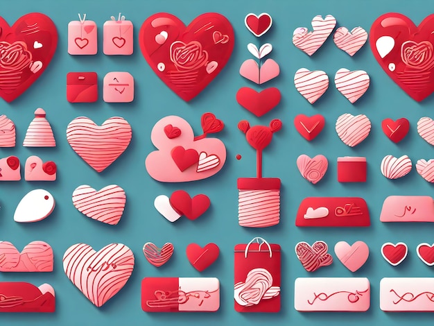 Valentines style patterns