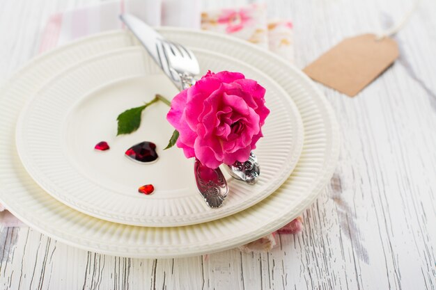 Valentines table setting