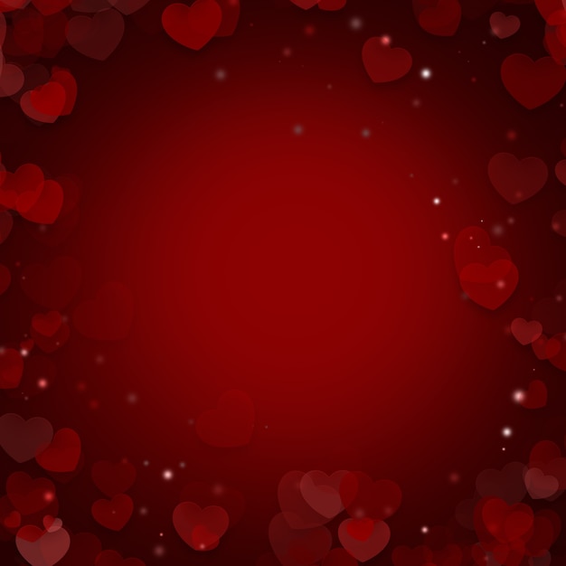 Валентина и день свадьбы. Абстрактный иллюстрированный фон с сердечками валентинки.