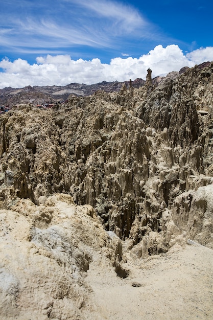 Valle de la luna in Bolivia