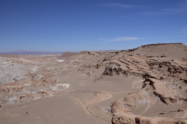 Valle de la Luna of Vallei van de Maan in de Atacama-woestijn in Noord-Chili in de buurt van San Pedro de atacama