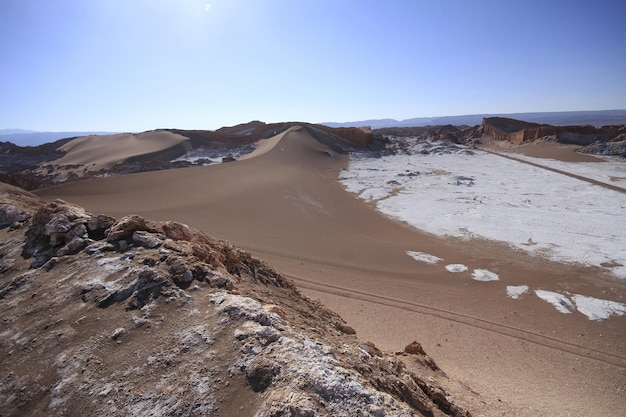 Valle del luna valley of the moon in atacama chile