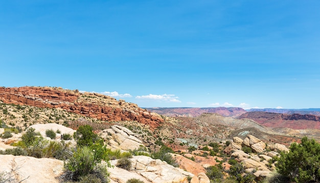 Valleilandschap in Arches National Park in Utah, VS