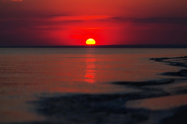 Vallen van de avond op het eiland