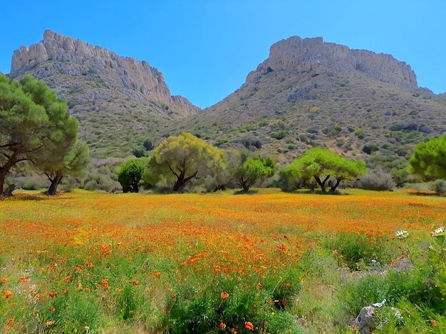 Valley Of The Butterflies A beautiful nature reserve on the island of Rhodes AI_Generated