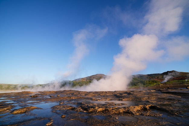 Valley of Geysers in Iceland