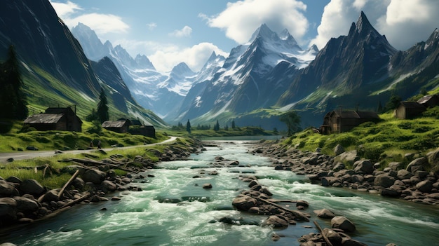 valley HD wallpaper photographic image