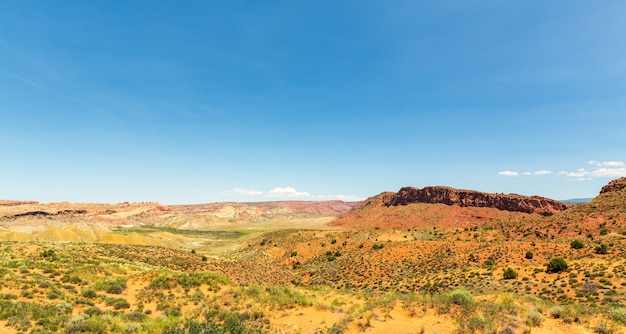 Valley landscape in Arches National Park in Utah, USA