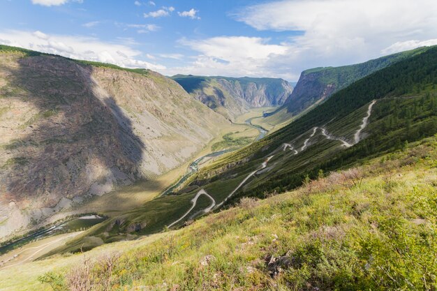 Фото Долина реки, вид сверху