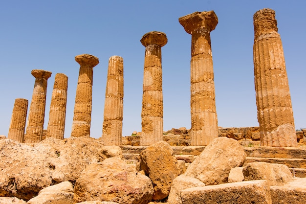 Valley of Temples, Agrigento Sicily in Italy,