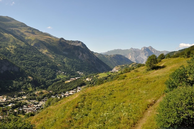 Valloire gezien vanaf de kabelbaan