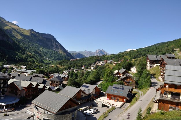 Valloire seen from the cable car