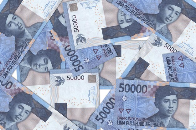 Valuta van Indonesië Indonesische bankbiljetten Close up geld van Indonesié Indonesische rupiah3D render