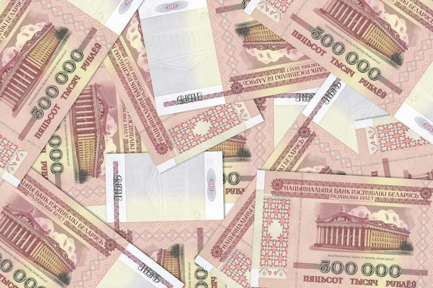 Valuta van Wit-Rusland Wit-Russische bankbiljetten Geld van Wit-Rusland Wit-Russische roebel3D render