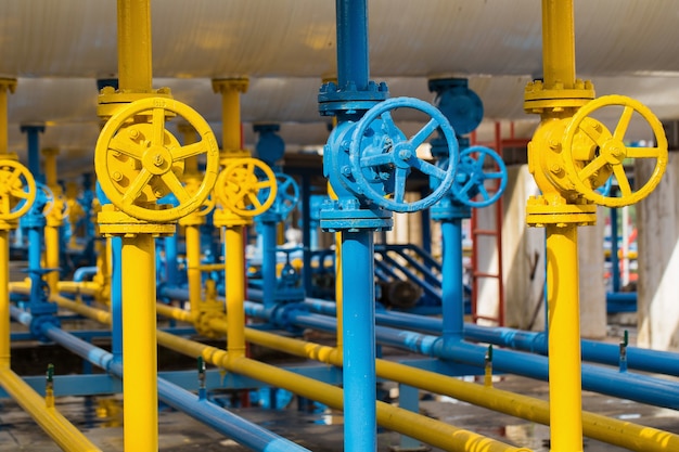 Valves at gas plant