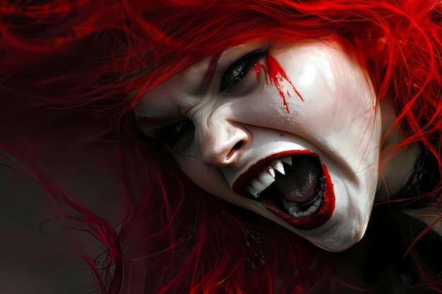 Foto vampieren vrouwelijke vampieren gotische achtergrond halloween beeld